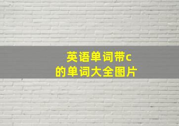 英语单词带c的单词大全图片