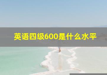 英语四级600是什么水平