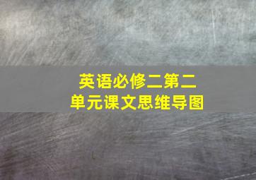 英语必修二第二单元课文思维导图