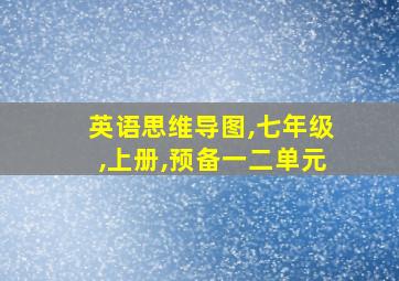 英语思维导图,七年级,上册,预备一二单元