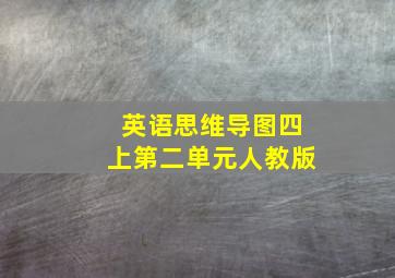 英语思维导图四上第二单元人教版