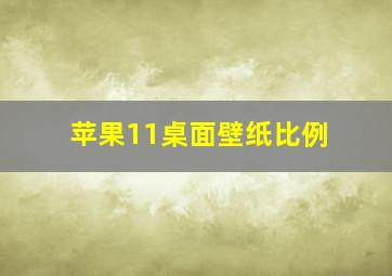 苹果11桌面壁纸比例