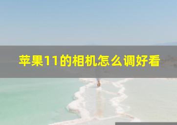 苹果11的相机怎么调好看