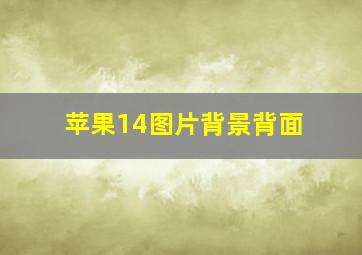 苹果14图片背景背面