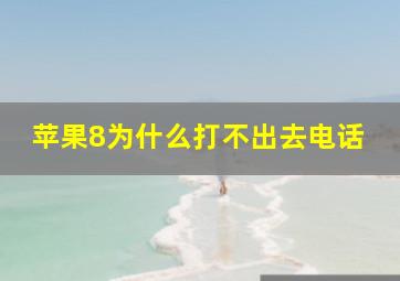 苹果8为什么打不出去电话