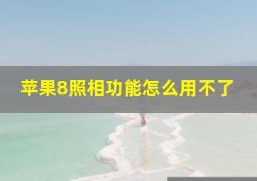 苹果8照相功能怎么用不了