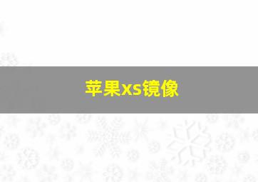 苹果xs镜像