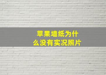 苹果墙纸为什么没有实况照片