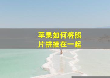 苹果如何将照片拼接在一起