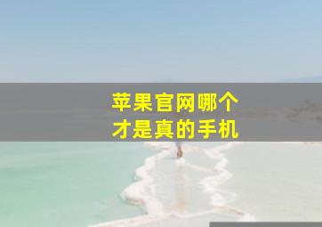 苹果官网哪个才是真的手机