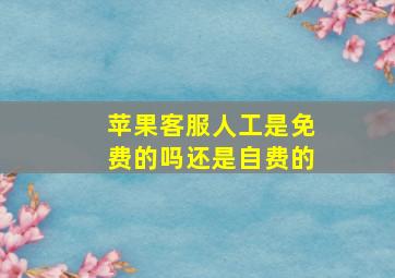 苹果客服人工是免费的吗还是自费的