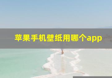 苹果手机壁纸用哪个app