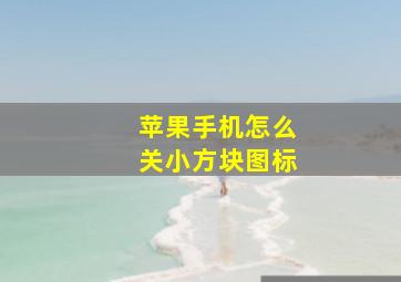 苹果手机怎么关小方块图标