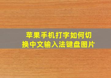 苹果手机打字如何切换中文输入法键盘图片