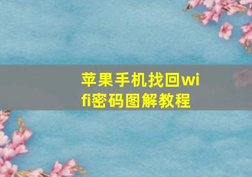 苹果手机找回wifi密码图解教程