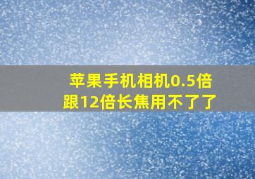 苹果手机相机0.5倍跟12倍长焦用不了了