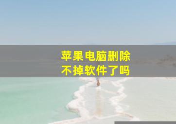 苹果电脑删除不掉软件了吗