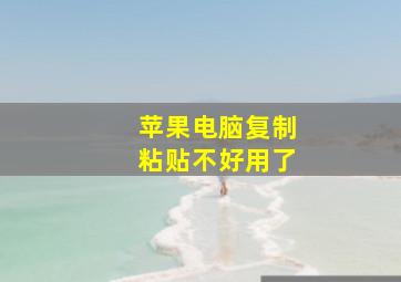 苹果电脑复制粘贴不好用了