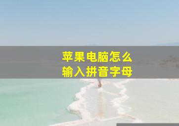 苹果电脑怎么输入拼音字母