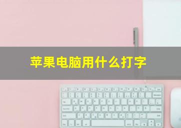 苹果电脑用什么打字