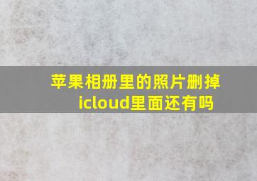 苹果相册里的照片删掉icloud里面还有吗