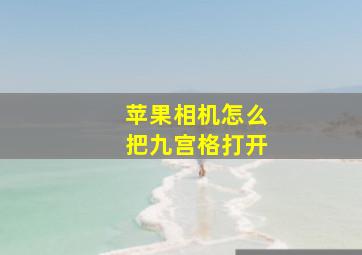 苹果相机怎么把九宫格打开