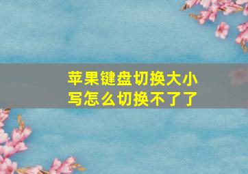 苹果键盘切换大小写怎么切换不了了