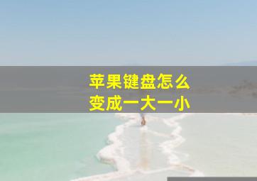 苹果键盘怎么变成一大一小