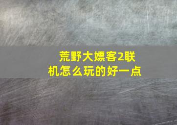 荒野大嫖客2联机怎么玩的好一点