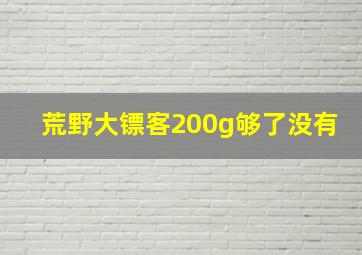 荒野大镖客200g够了没有