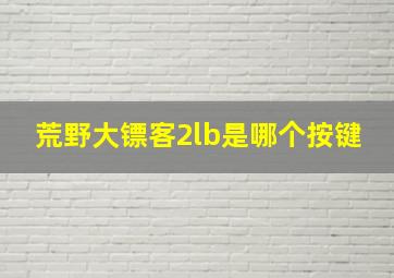 荒野大镖客2lb是哪个按键