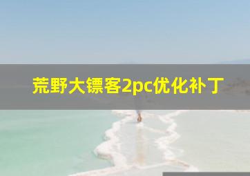 荒野大镖客2pc优化补丁