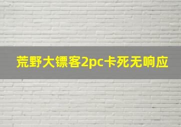 荒野大镖客2pc卡死无响应