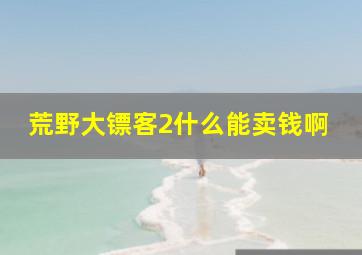 荒野大镖客2什么能卖钱啊