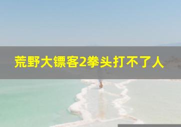 荒野大镖客2拳头打不了人