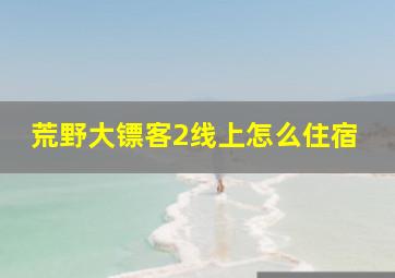 荒野大镖客2线上怎么住宿