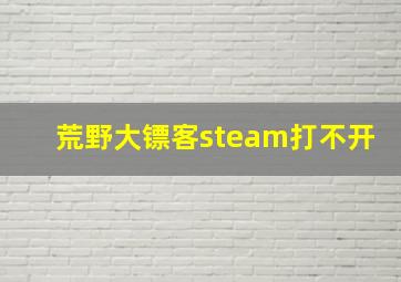 荒野大镖客steam打不开