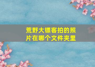 荒野大镖客拍的照片在哪个文件夹里