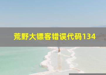 荒野大镖客错误代码134