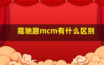 蔻驰跟mcm有什么区别