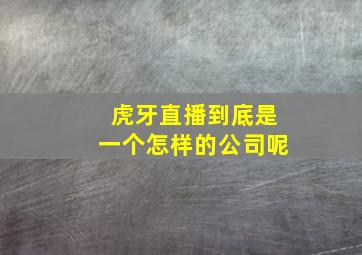 虎牙直播到底是一个怎样的公司呢