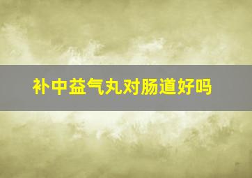 补中益气丸对肠道好吗