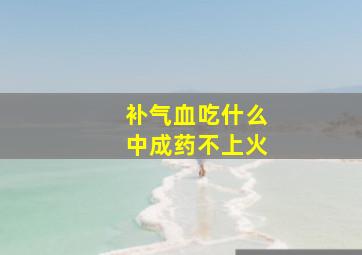 补气血吃什么中成药不上火