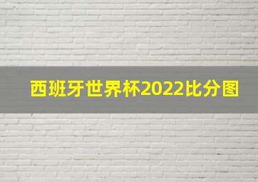 西班牙世界杯2022比分图