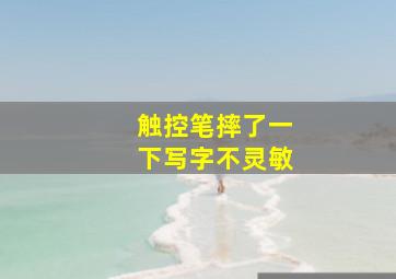 触控笔摔了一下写字不灵敏