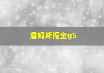 詹姆斯掘金g5