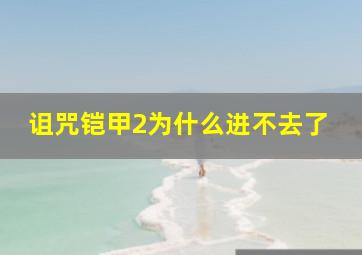 诅咒铠甲2为什么进不去了