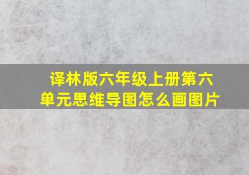 译林版六年级上册第六单元思维导图怎么画图片