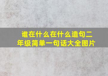 谁在什么在什么造句二年级简单一句话大全图片