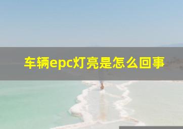 车辆epc灯亮是怎么回事